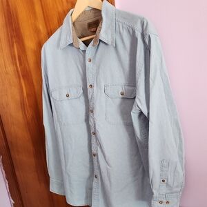 Faded Glory Beige Cotton Shirt